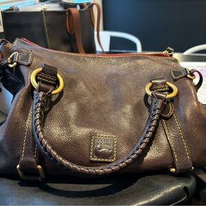 Dooney & Bourke Brown Leather Shoulder Bag
